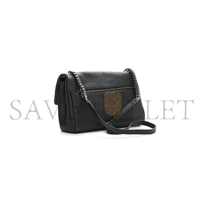 YSL MEDIUM WEST HOLLYWOOD MONOGRAM FOLD-OVER GREY 1079793 (24*15*10cm)